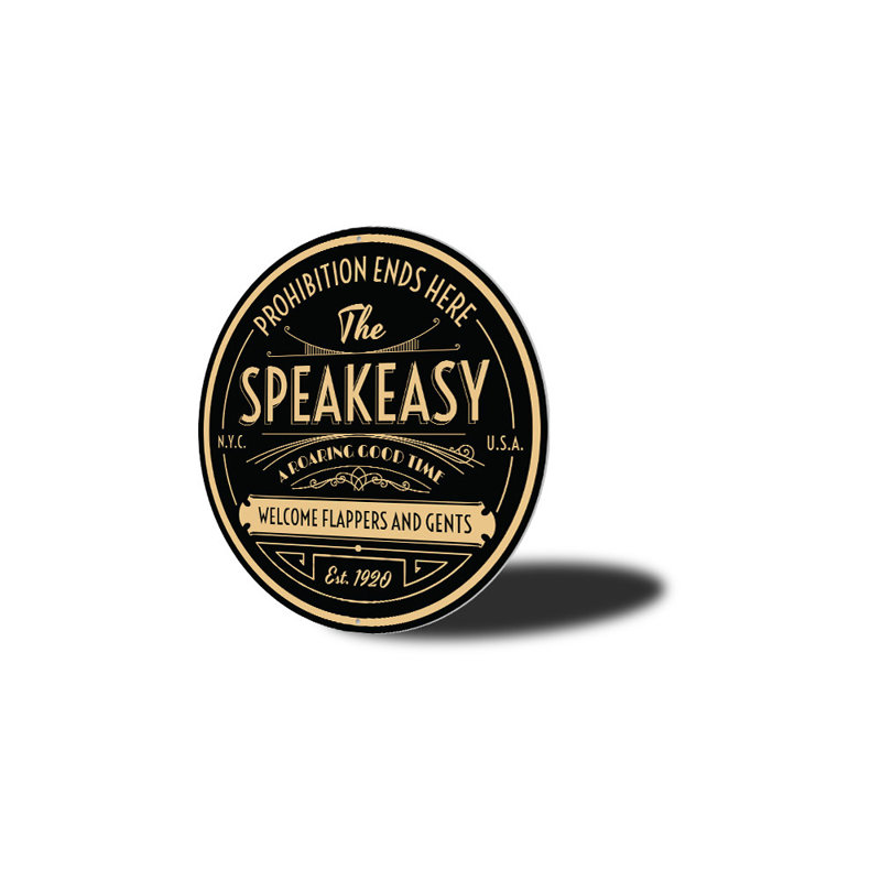 Panneau The Speakeasy, H 12 po x l 12 po x P 0,04 po