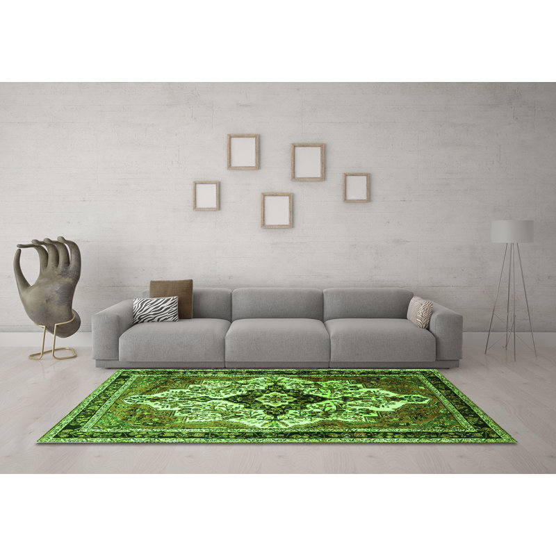 Morilus Performance Oriental Indoor Rug, Round 5'