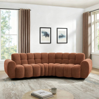 Jozwiak Modern Style 136" W Curved Shape Type3 4S Sofa