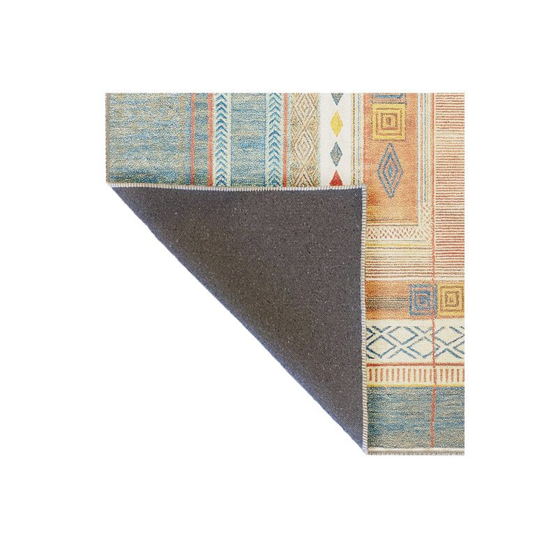 Tapis beige tissé Mosso, 6 pi 7 po x 9 pi 10 po