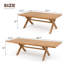 Table de salle à manger d'extérieur en bois extensible-130975422-130975423