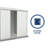 Absco EZI Slider 5' W x 7' D Metal Galvanized Steel Weather Resistant Storage Shed Surfmist-111668644