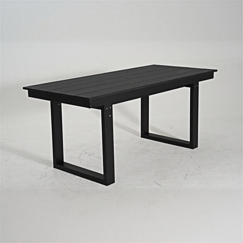 Outdoor Dining Table, Black