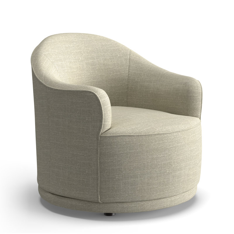 Fauteuil demi-tonneau Rumi,  Ivoire Performance vannerie ivoire