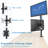 Height Adjustable 2 Screen Monitor Stand