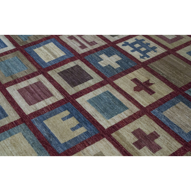 Pakistan Gabeh Wool Patchwork Area Rug