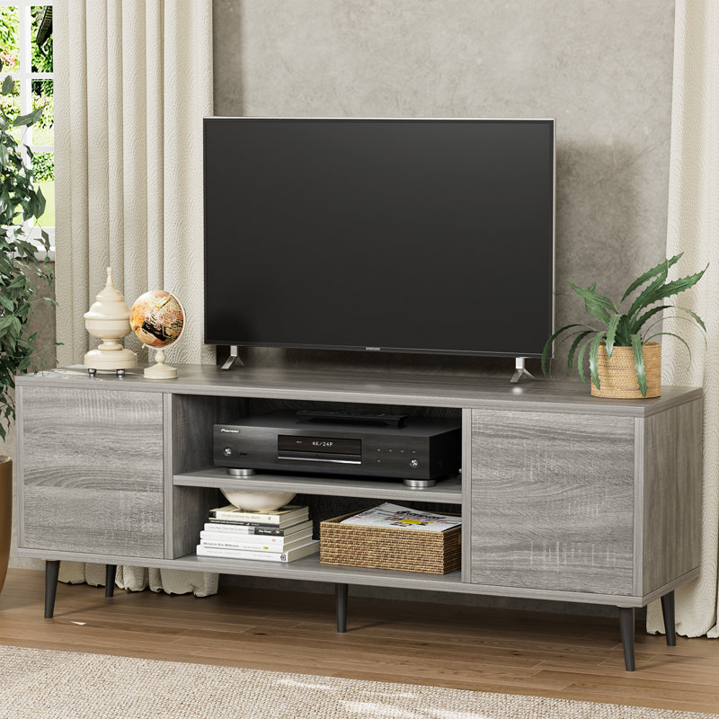Aronoff 58'' Media Console for TVs up to 65", Slate Gray