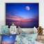 «Beautiful Moon Over Blue Sea», reproduction sur toile-1767422745-1767422741