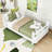 Multifunctional Wooden Platform Bed with Removable Rails-261253258-261253256
