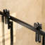Porte de douche coulissante sans cadre 142-152 cm (L) x 193 cm (H) | Verre trempé SGCC 6 mm | Fermeture amortie | Installation réversible