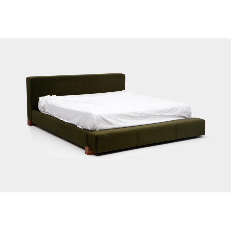 Upholstered Bed, Queen, Forest