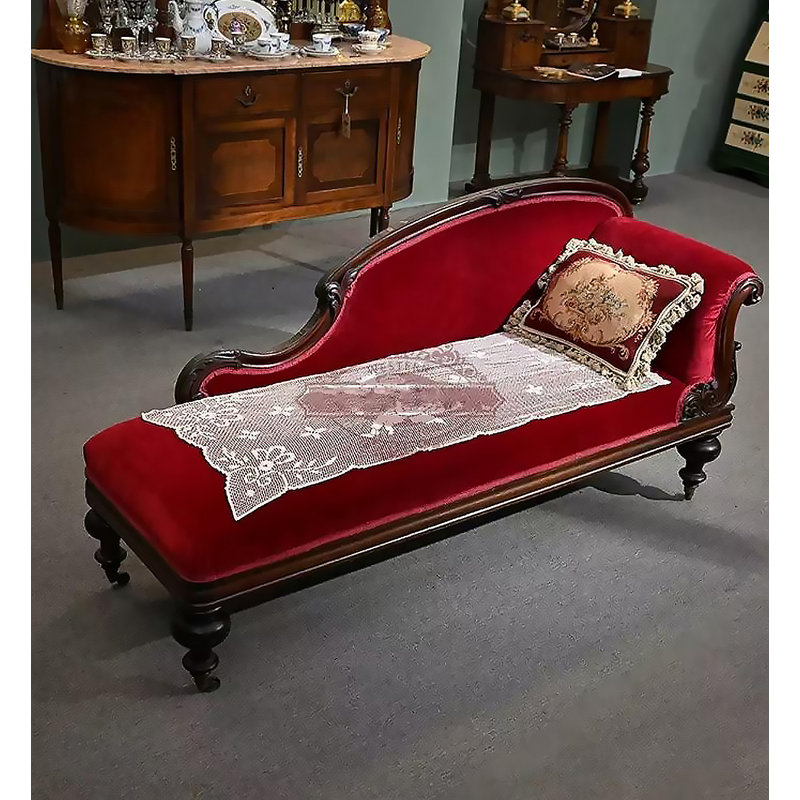 French Solid Wood Carved Sofa Recliner