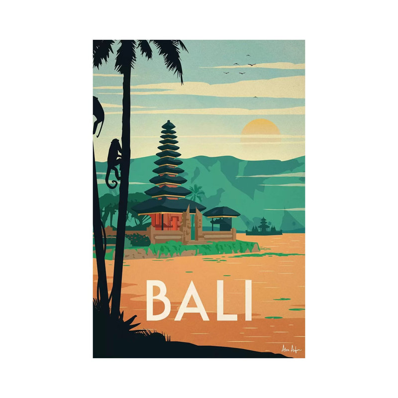 Bali par Ideastorm Studios - Estampe numérique sur toile tendue avec châssis, H 12 po x l 8 po x P 0,75 po