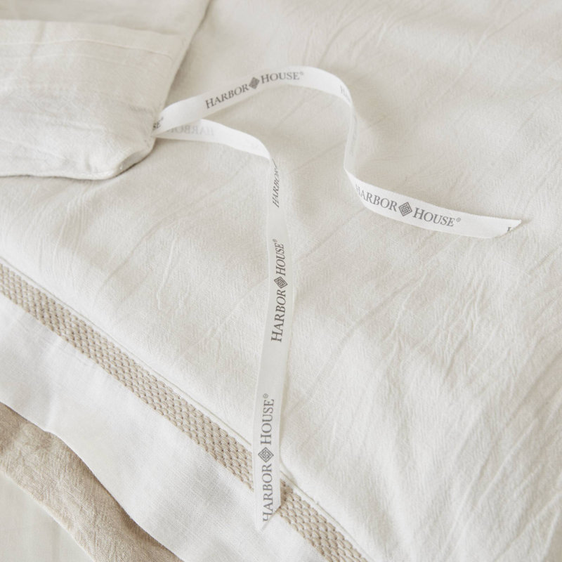Premium Breathable Bedding Sets, King Size Linen Blend, Modern Neutral Design For Home Comfort