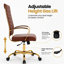 Fauteuil de bureau en cuir Humairaa-1179853708