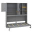Lit escamotable simple de taille simple avec armoire murale, supports, lit pliant peu encombrant avec éclairage et ports USB-1561124269