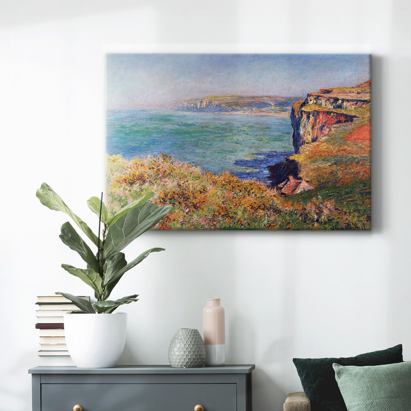 Falaises à Varengeville par Monet-Gallery, toile tendue, H 12 po x l 18 po