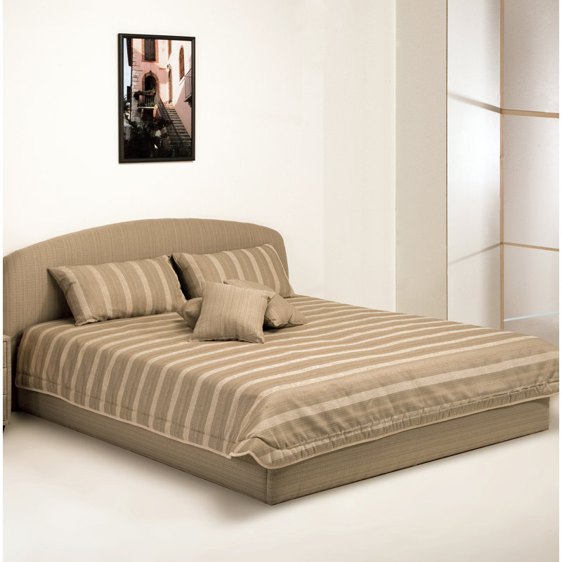 Aon Striped Bedspread, 100 x 200 cm, Beige