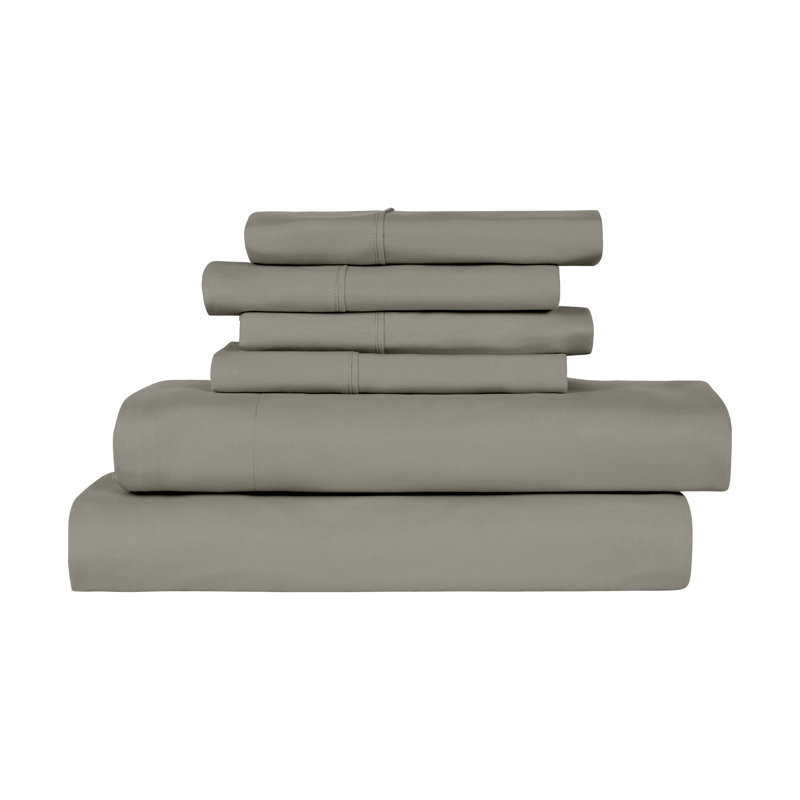 Ensemble de draps en bambou à densité de tissage 1800 fils Bibb Home, Taupe