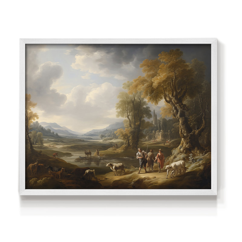 Faune - XVII - Reproduction encadrée - Restickable, H 8 po x l 10 po, Blanc