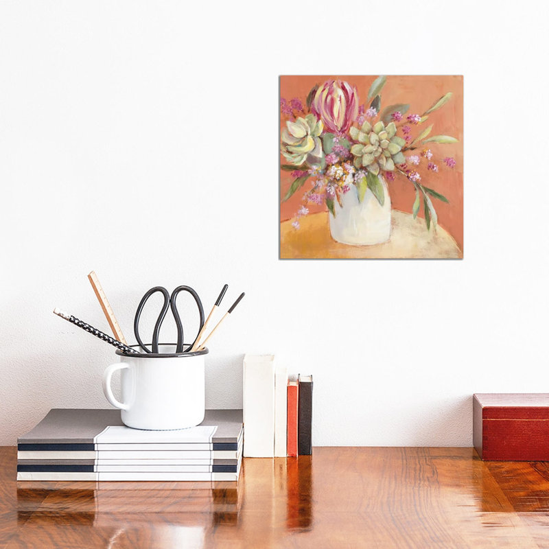 Succulents With A Rosy Outlook by Lanie Loreth - Wrapped Canvas Gallery-Wrapped Canvas Giclée, 30.48 cm H x 30.48 cm W