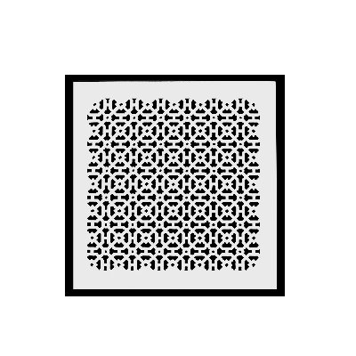 Ouverture de conduit 14 po x 14 po AIR | Couvercle de conduit lourd en aluminium coulé (16 po x 16 po au total) | Thermolaqué