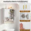 Particle Board / Chipboard Wall Mounted Required Bathroom Cabinet-582370873