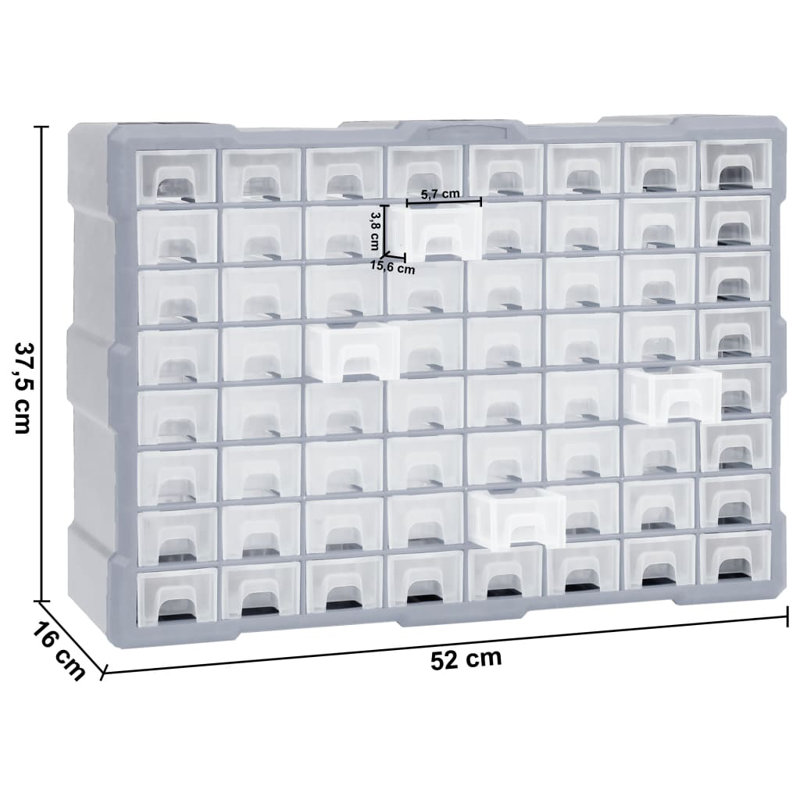 Rebrilliant Plastic Bin, Grey