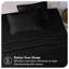 Ensemble de draps en jersey tricoté très grand en jersey 4 pièces | Ensemble de draps en jersey 100% coton respirant | Toutes saisons, noir-101033604-101033609