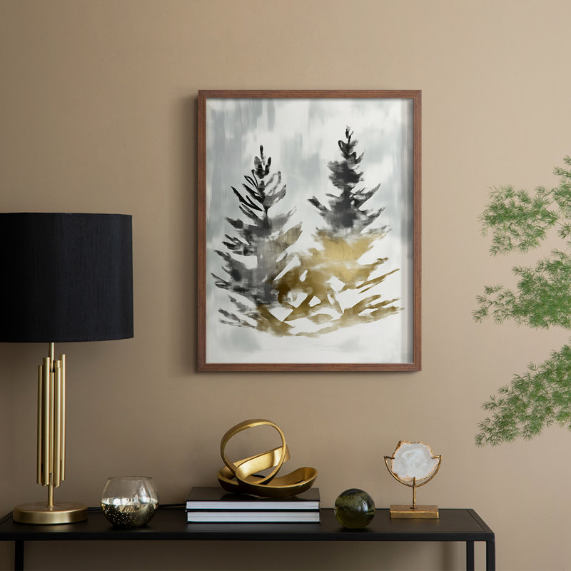 Reproduction encadrée - bois massif, Noyer, H 11 po x l 9 po