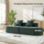 Canapé 105,5 po en chenille moderne de style minimaliste et confortable pour un appartement de salon, aucun assemblage requis-946102204