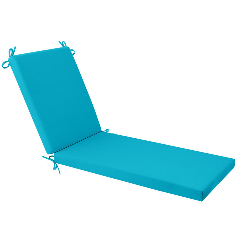 Chaise Lounge Cushions Outdoor: Olefin Waterproof Fade-Resistant Lounge Chair Cushion For Outdoor Furniture Pool Lounger Pads With Ties For Patio