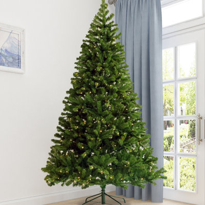 Arbre de Noël de 6 pi avec support en métal pliable, 1000 branches, charnières artificielles, matériau pour un événement lumineux 300led, ininflammable