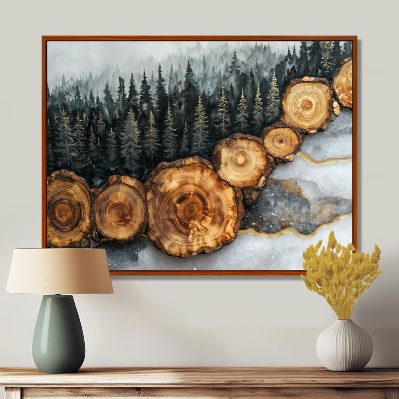 Gloretta - Landscapes Canvas Art Print, H 16 po x l 32 po, Impression encadrée flottante, Brun