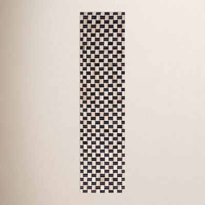 Mahsa Cowhide Geometric Indoor Rug