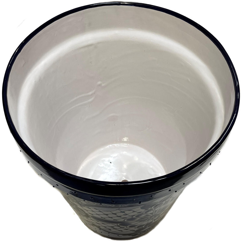 Pot de jardin en céramique Jayaval TalaMex, H 9,5 po x l 10,5 po x P 10,5 po
