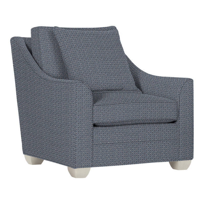 Chaise 37,5 po Nicholas, Perigold Rise Indigo, Navajo