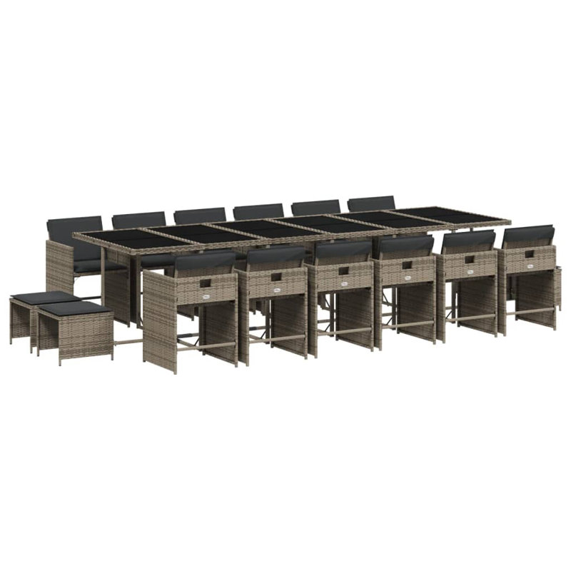  Ensemble de 16 chaises de patio