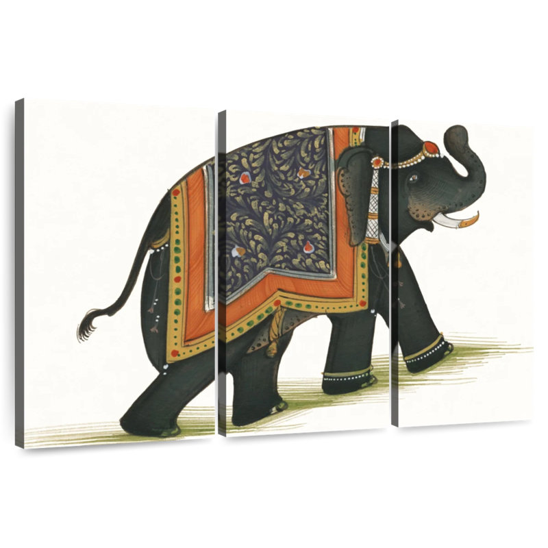 Brampt India Elephant I Light, 20" H x 33" W