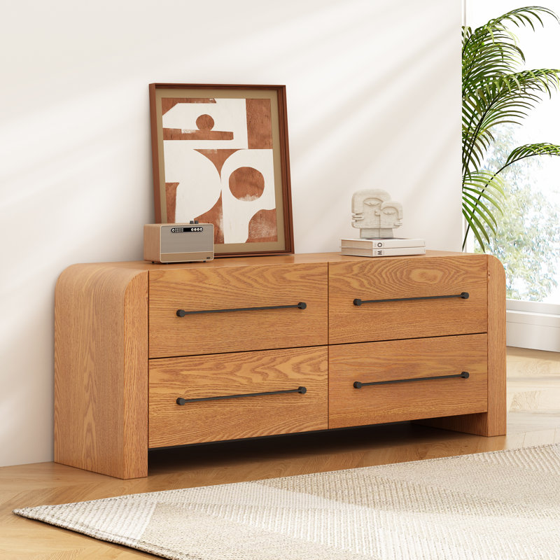 Commode 4 tiroirs Riviera, Naturel