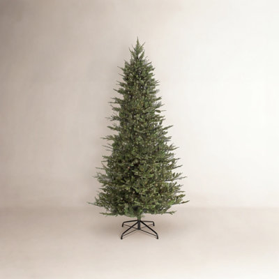 Hachmin Slender Green Realistic Artificial Fir Christmas Tree with Lights