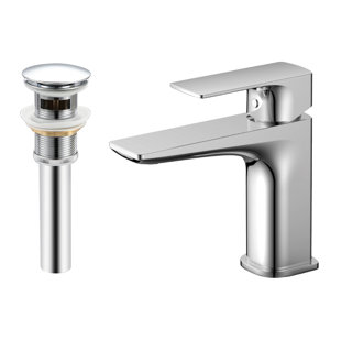 Robinet de salle de bains monotrou avec ensemble de drainage