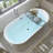 67'' x 32'' Freestanding Soaking Acrylic Bathtub-83845850