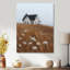 Blanc, blanc, brun, campagne d'hiver, paysage - ferme, art mural-1432862884-1432862885