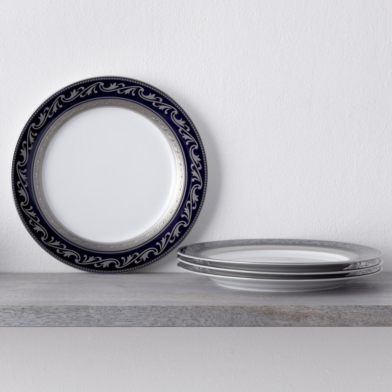Noritake Crestwood Cobalt Platinum  Accent Plates, 9"