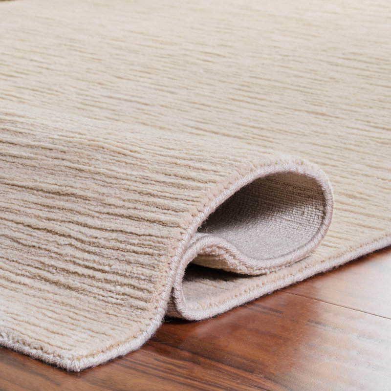 Ralph Lauren Dune Heath Wool, Cotton Solid Color Rug, Rectangle 9' x 12'
