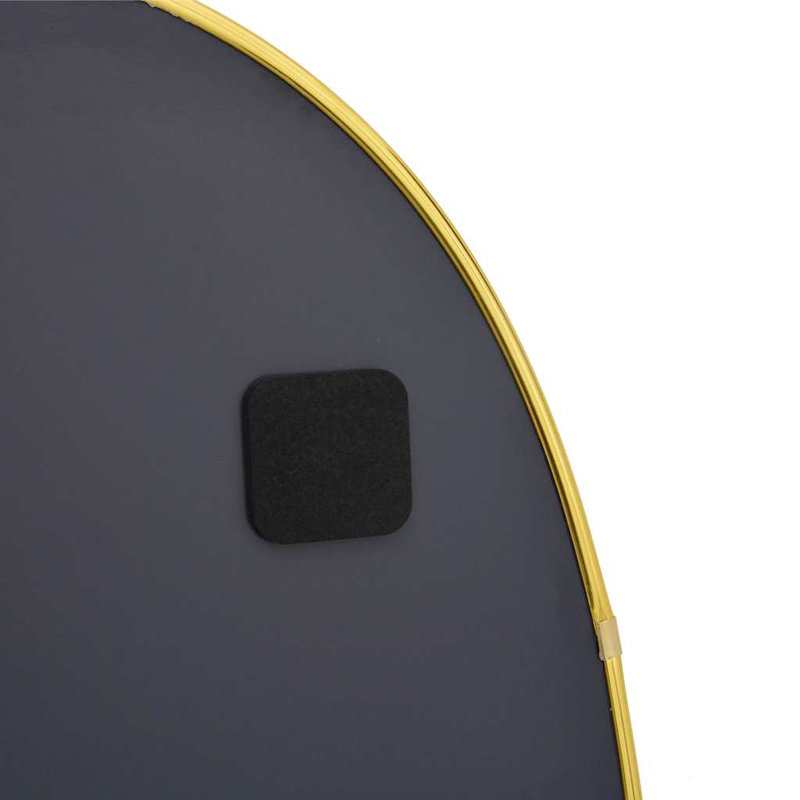 Plastic Oval Wall Mirror, 70 cm H x 45 cm W, Gold