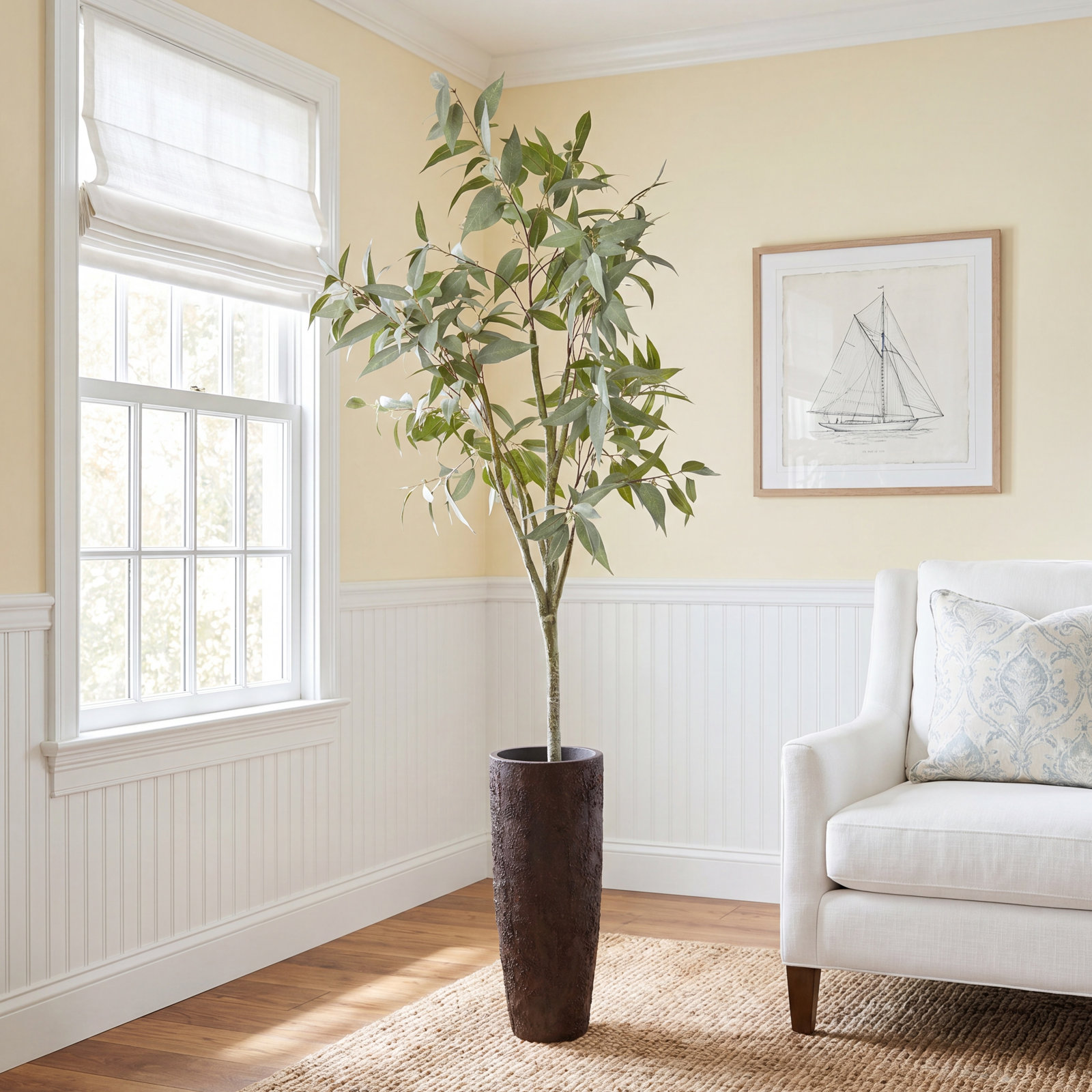62'' Faux Eucalyptus Tree in Pot