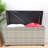 Wicker Patio Furniture Storage Box (Grey )