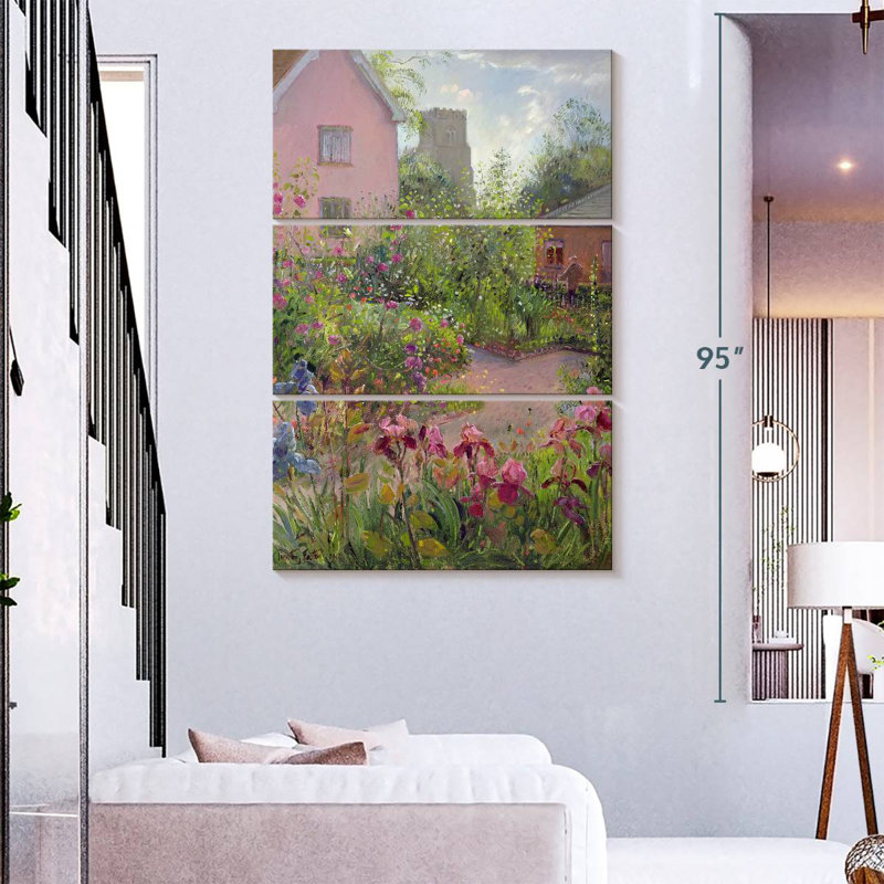 Jardin d'herbes Alvord à midi, H 74 po x l 48 po